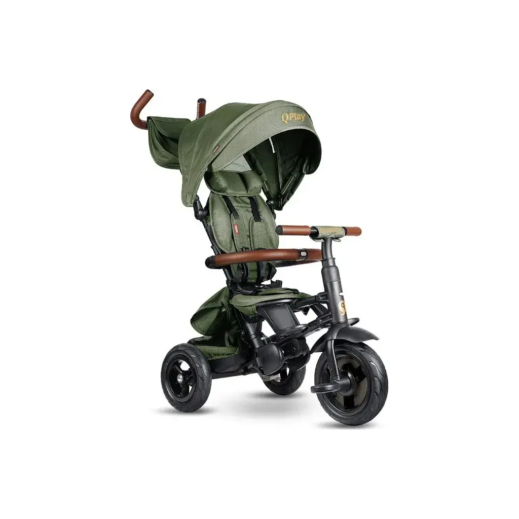 QPlay Tricikl za djecu Rito Deluxe S380-17, Zeleni