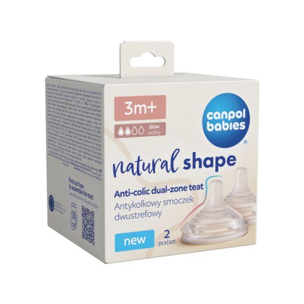 Canpol Babies Cucla za bebe Natural shape, 3m+, 2 komamda