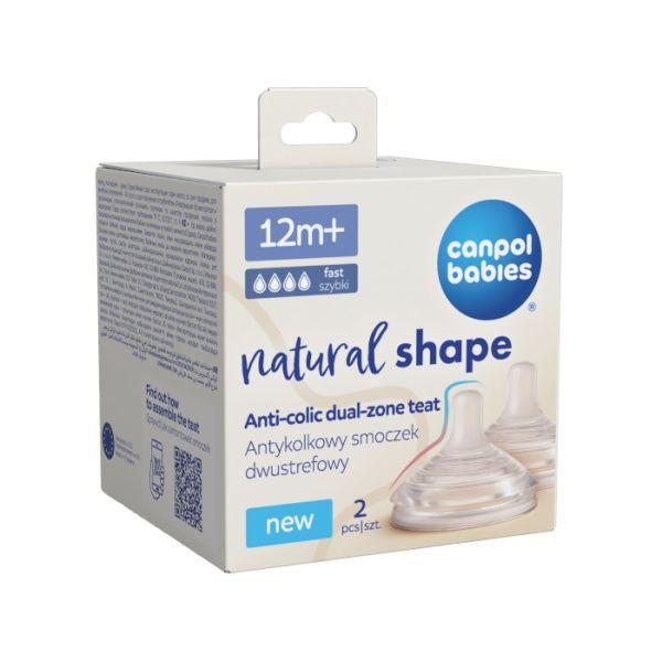 Canpol Babies Cucla za bebe Natural shape, 12m+, 2 komada
