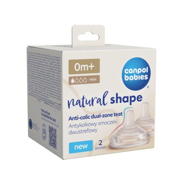 Canpol Babies Cucla za bebe Natural shape, 0m+, 2 komada
