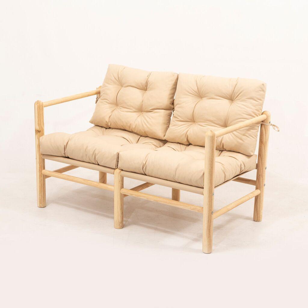 Hanah Home Vrtna klupa MYG04, 110x 86x 51 cm, Bež
