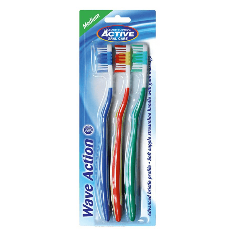 Beauty Formulas WAVE ACTION  Četkica za zube 3kom