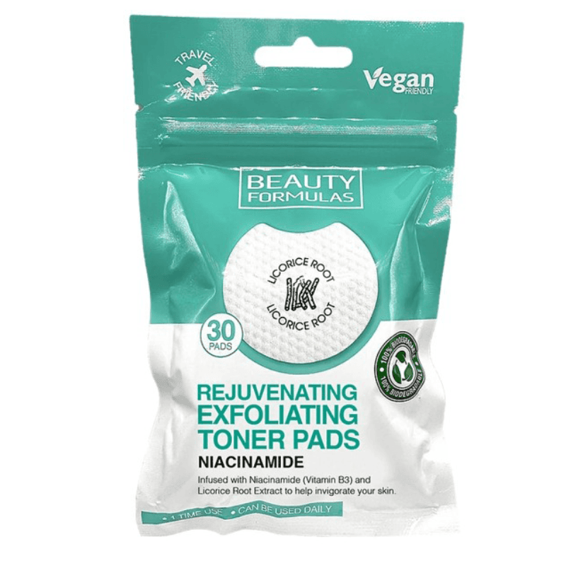 Beauty Formulas Toner Pads - Tonirani Jastučići Za Područje Oko Očiju - Niacinamide 30kom