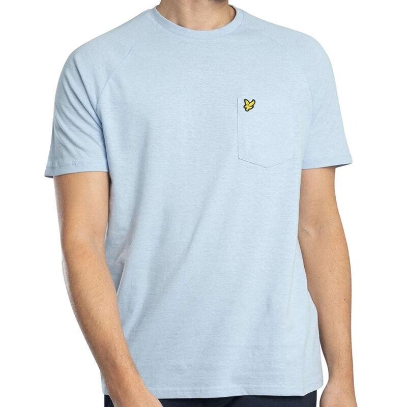 Lyle And Scott Muška majica Linen Blend Raglan, Svijetloplava