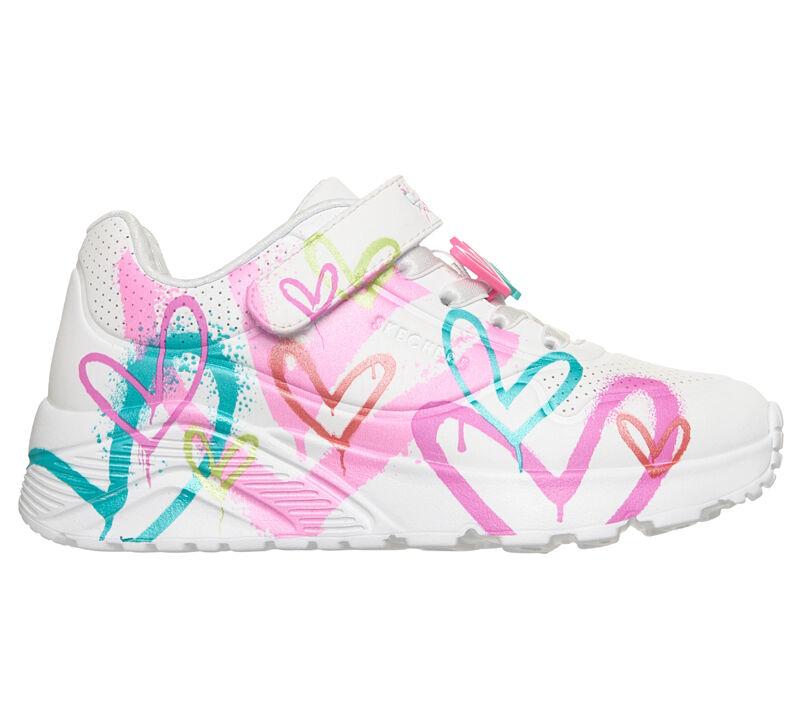 Skechers Uno Lite patike za djevojčice, bijele