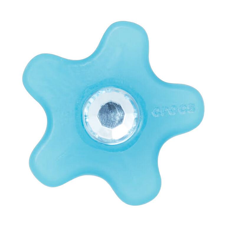 Crocs Ukras za klompe Blue Flower With Gem, Plavi