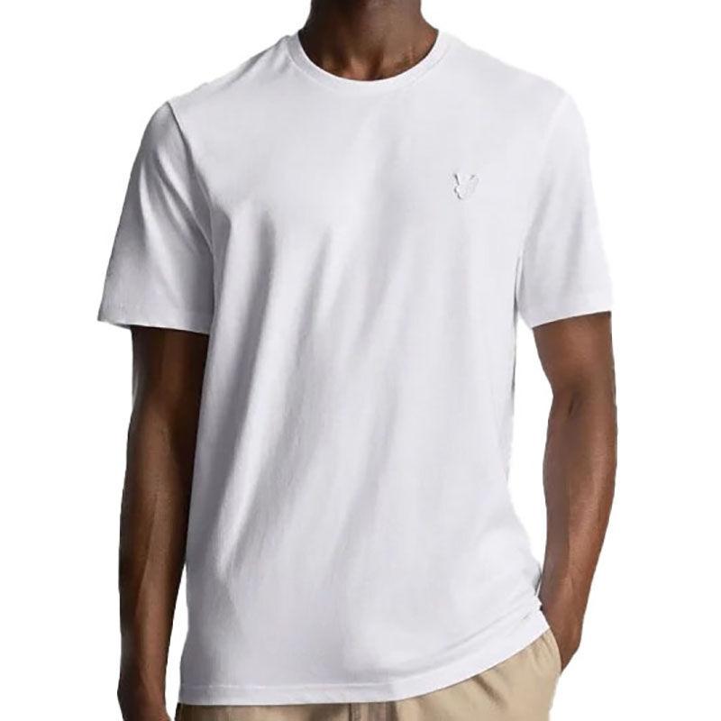 Lyle And Scott Muška majica Tonal Eagle Plain, Bijela