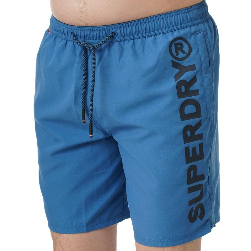 Superdry Muški šorc za kupanje Sport Graphic 17, Plavi