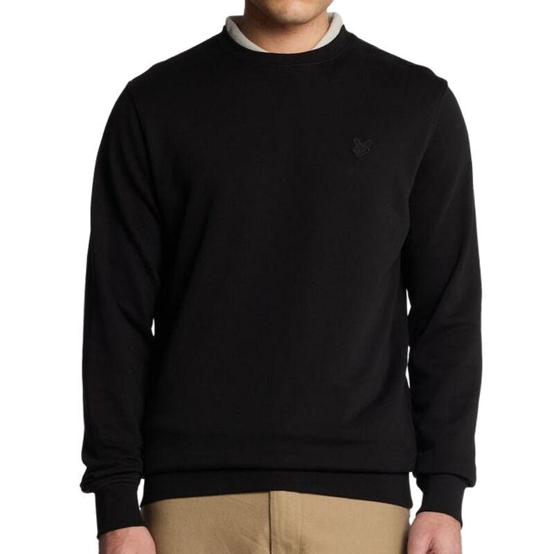 Lyle And Scott Muški duks Superfine Crew Neck Sweatshirt, Crni