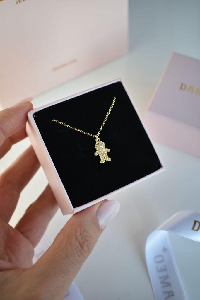 Ženska ogrlica Little One Pendant, Zlatne boje