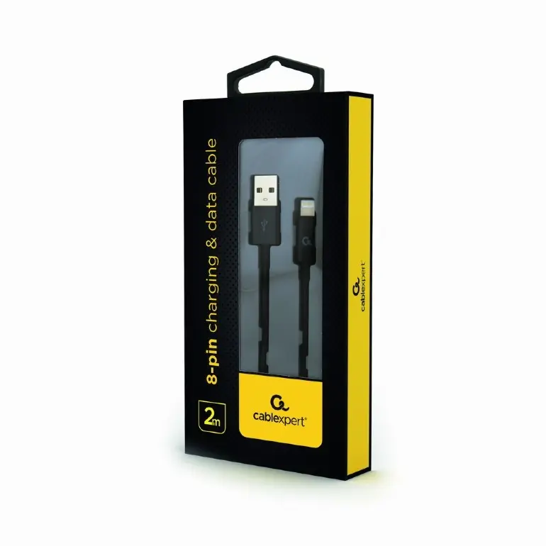 Gembird USB Kabl CC-USB2P-AMLM-2M, 2 m, Crni