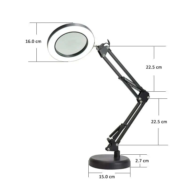 Platinet Stona lampa Krelarska Magnify 10W, PDLD11, Crna