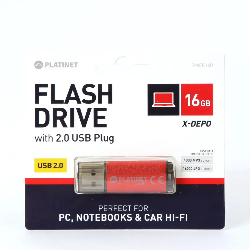 Platinet USB Flash memorija PMFE16R, 16GB