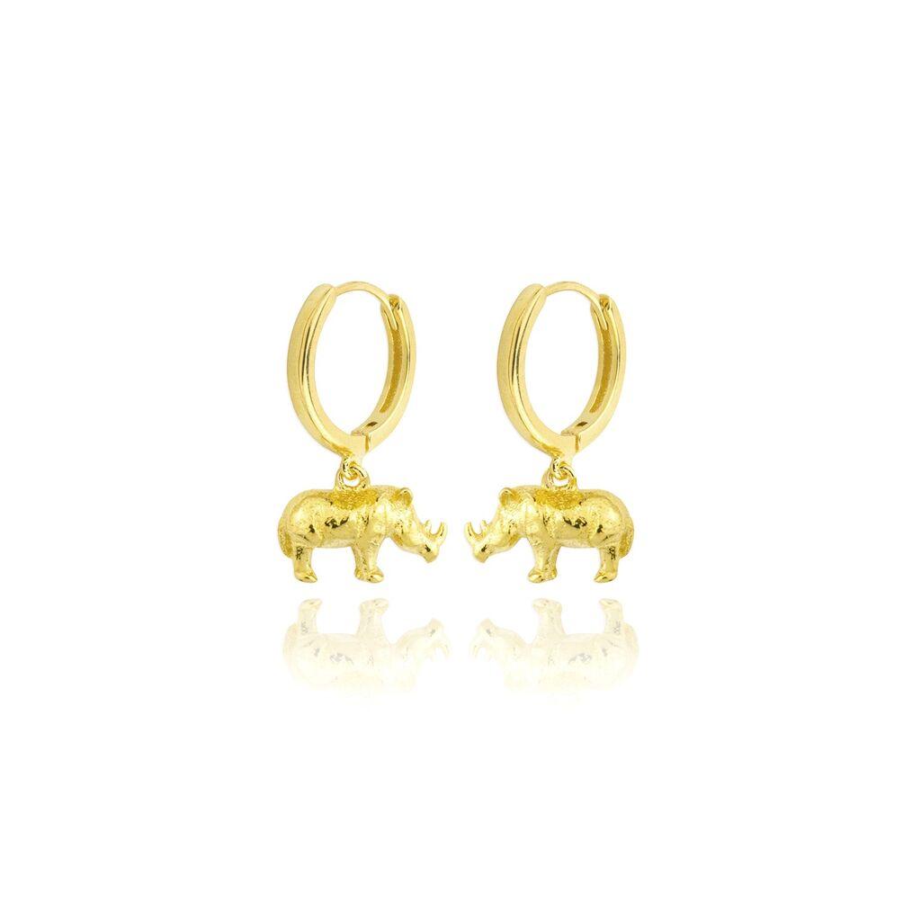 Ženske minđuše Hoops 151917, Zlatne boje