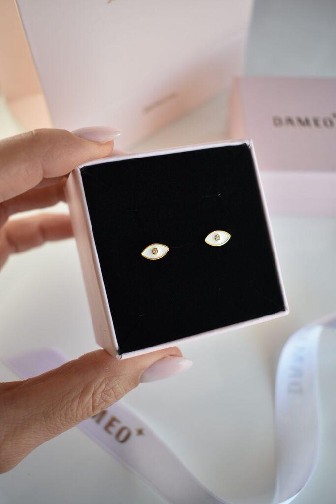 Ženske minđuše Lucky Eyes, Zlatne boje