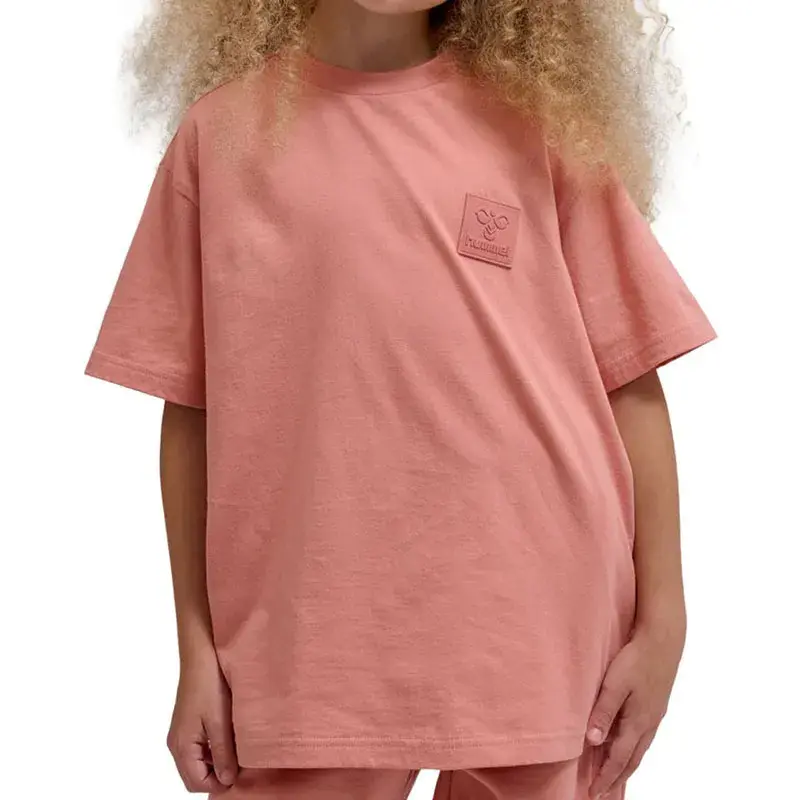 Hummel djevojačka majica kratkih rukava Hmlclean majica kratkih rukava S/S, prljavo ružičasta