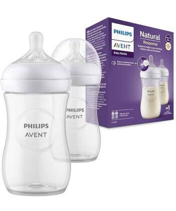 Philips Avent bočica za bebe Natural response, 2 komada, 260 ml