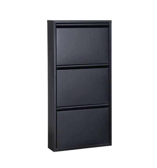 Hanah Home Ormarić za cipele Torino 3, 50x104x15 cm, Crni