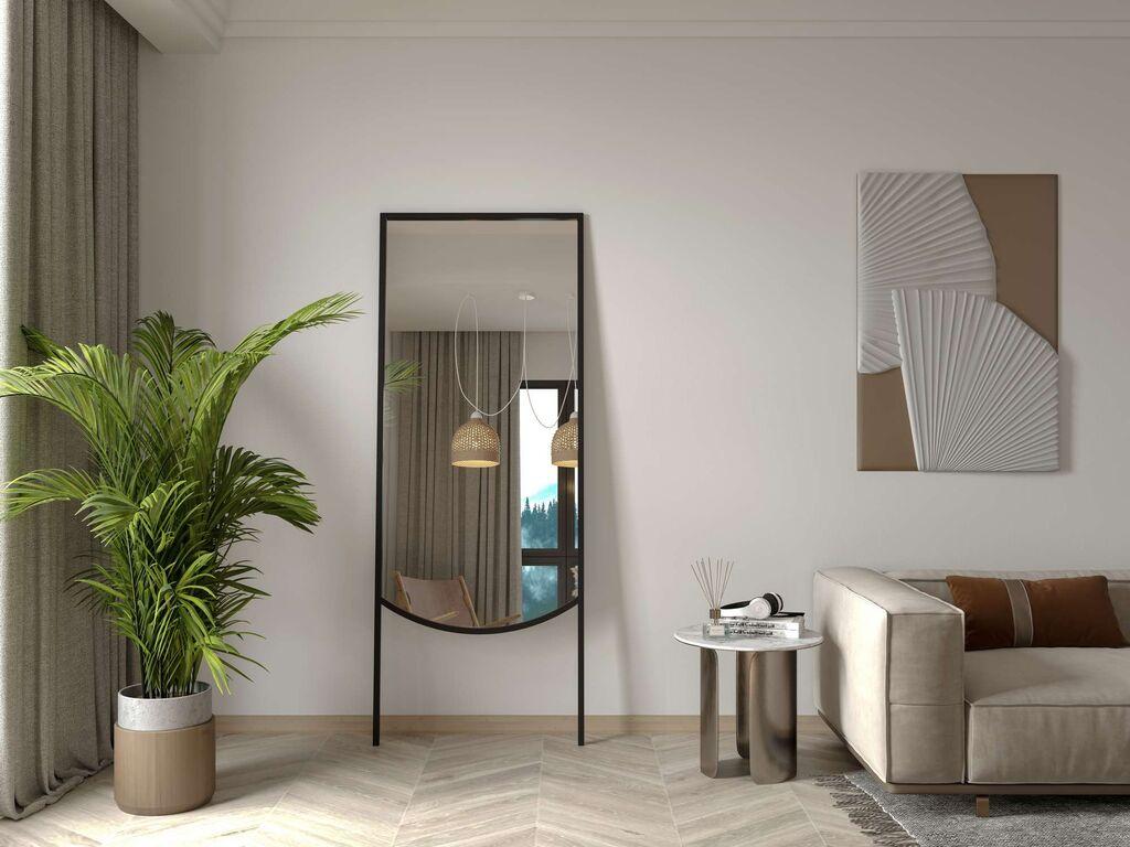 Hanah Home Podno ogledalo Econo, 70 cm x 180 cm, Crno