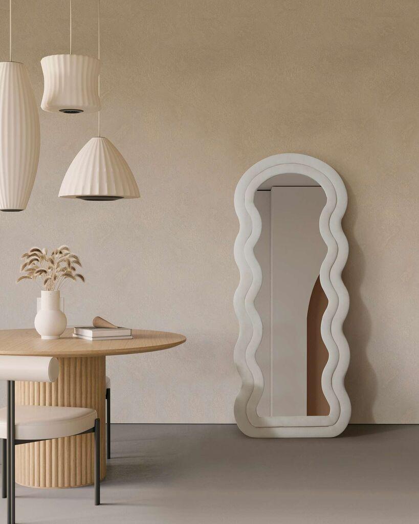 Hanah Home Podno ogledalo Mia, 65 cm x 170 cm, Krem