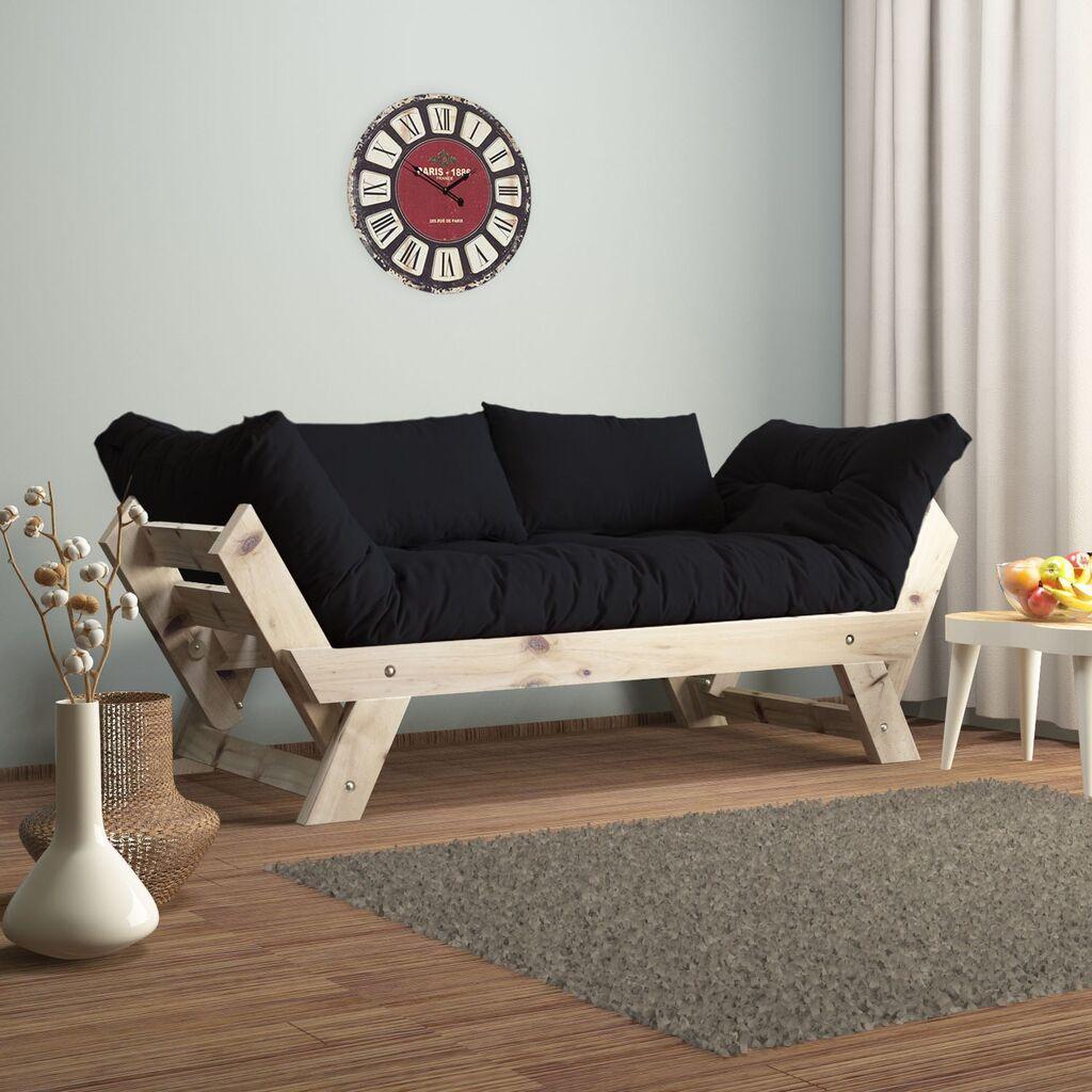 Hanah Home Garden dvosjed, prirodna i crna