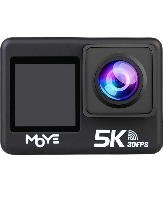 MOYE Akcijska Kamera Venture 5K Duo v2, Crna