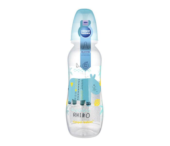 Canpol babies Flašica za bebe Africa, 330 ml, Svijetloplava