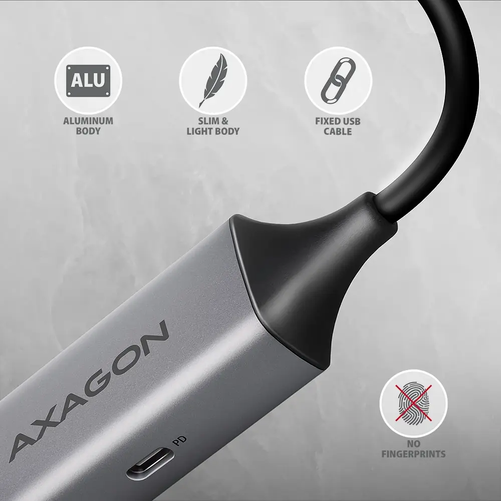 Axagon Adapter ADE-TXPD USB-C, 100W