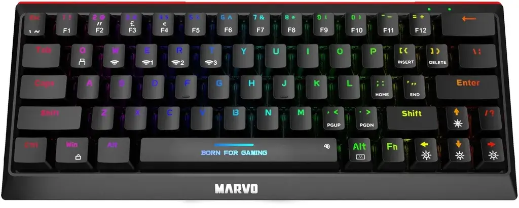 Marvo Tastatura KG962W EN-R HECATE 61WR, Crna