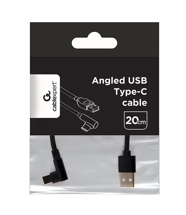 Gembrid Kabl za punjenje Angled USB CC-USB2-AMCML, 0.2m