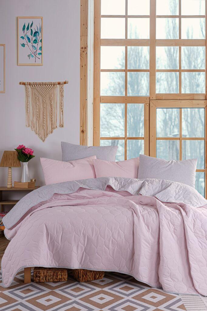 L'essentiel Maison set posteljine Solid, 200x220 cm, crna