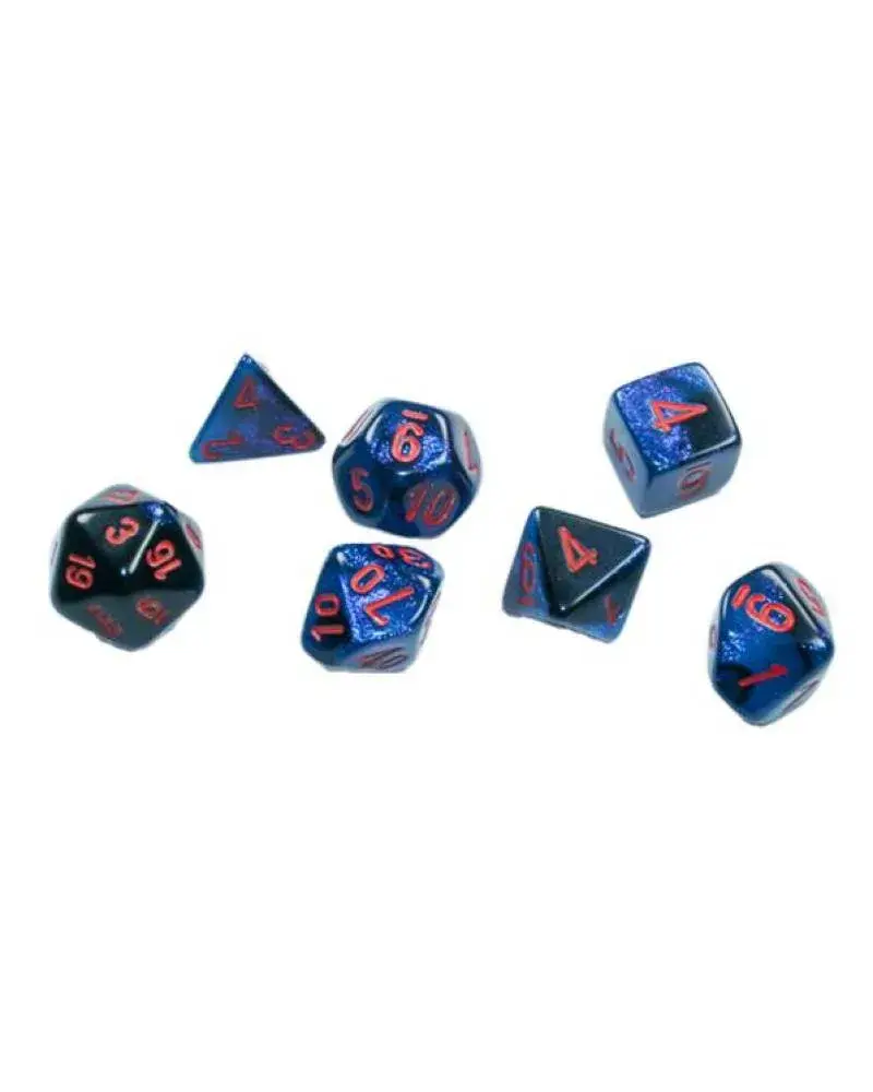 Chessex Kockice Gemini Polyhedral Mini, Plave
