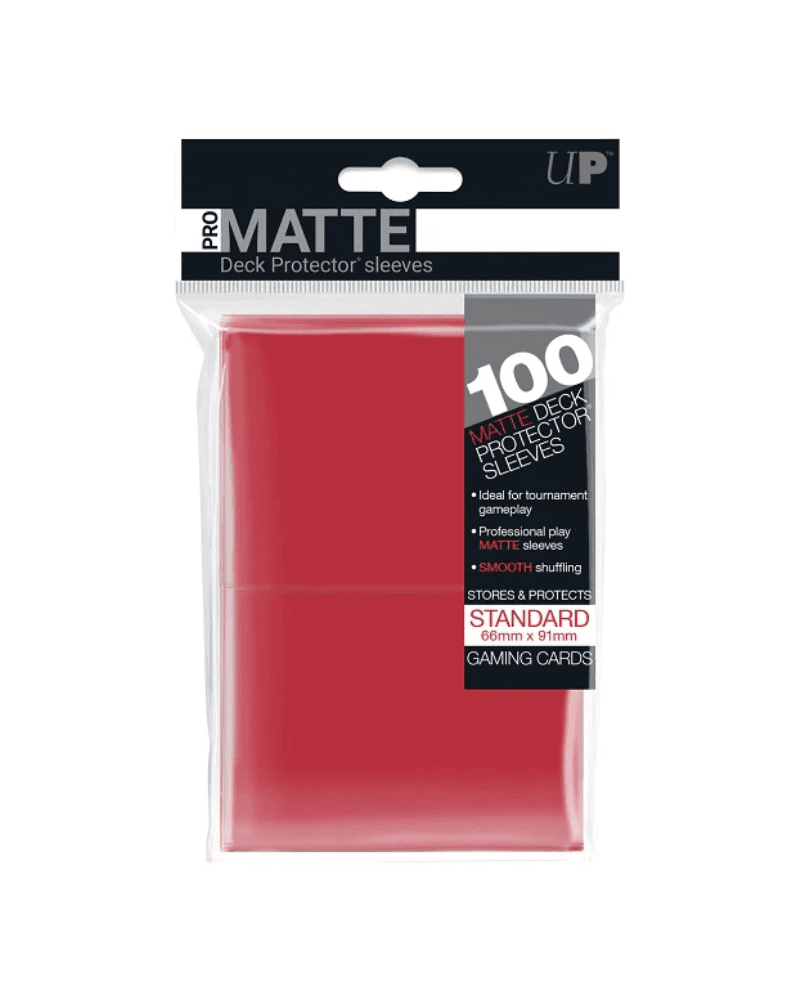Ultra Pro Zaštitne navlake za karte Matte, 100 komada, Crvene