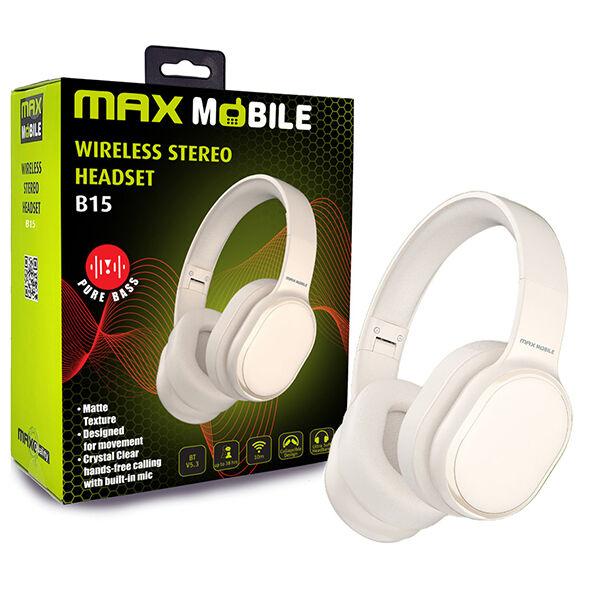 Maxmobile Slušalice  B15 Bluetooth stereo Beige