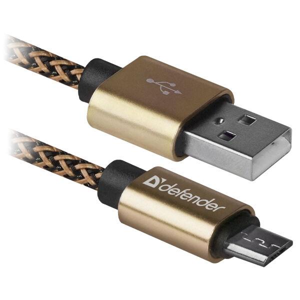 Defender Data kabl  Technology USB08-03T Pro Gold USB USB 2.0 (AM) - microUSB 2.0 (BM) 1m