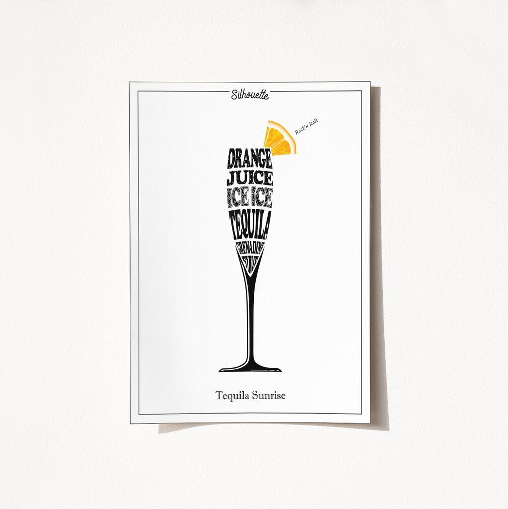 Wallity Poster Tequila Sunrise-2049, 42x59,4 cm