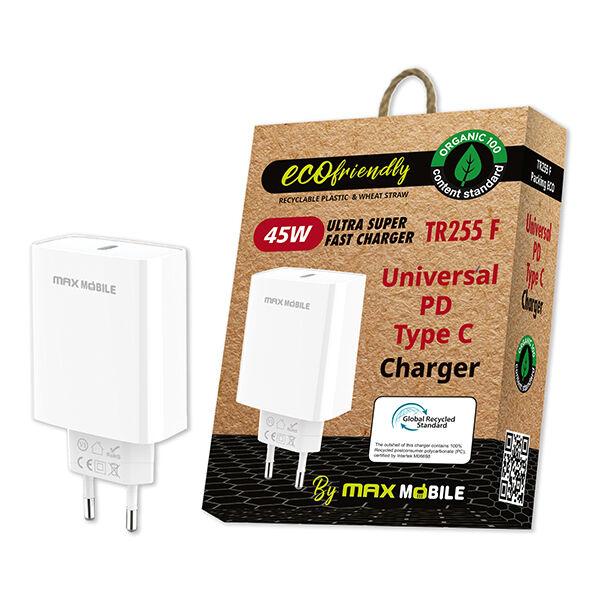 Maxmobile Punjač kućni  PD super fast TYPE C 45W TR-255F