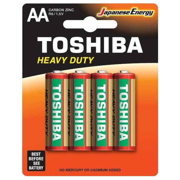Toshiba Baterije alkalne  R6KE Heavy Duty AA 4/1