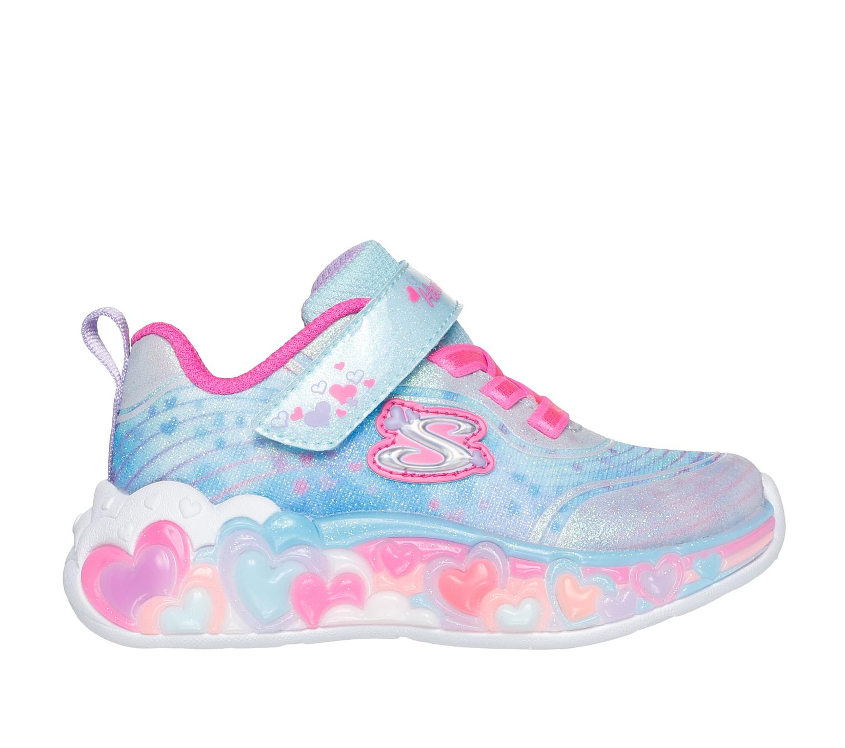 Skechers Eternal Heart Lights patike dječiji, crne