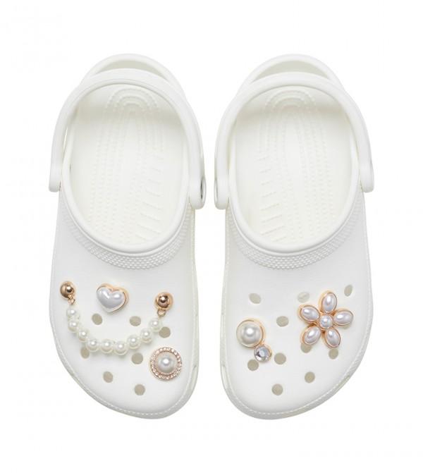 Crocs uniseks ukrasi Dainty Pearl Jewelry 5, šarene