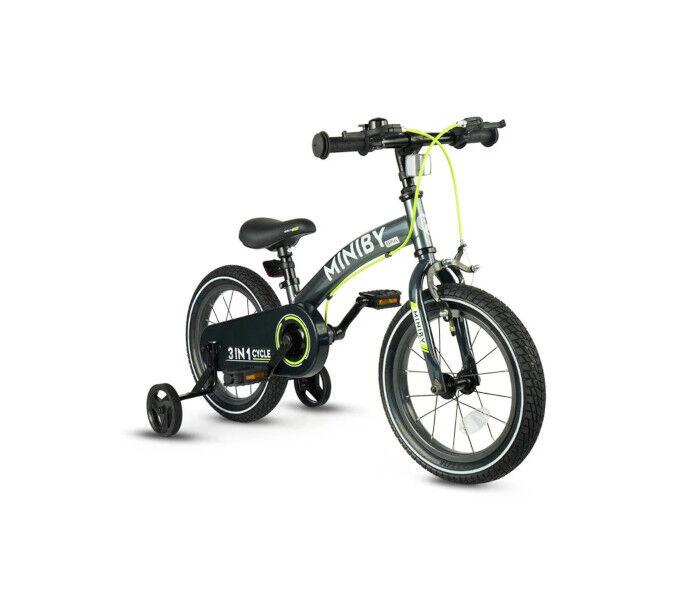 QPlay Bicikl za djecu Miniby 14 inc, Sivi