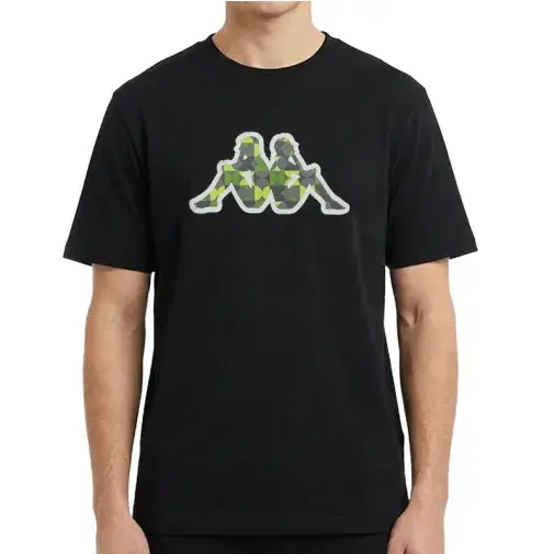 Muška majica kratkih rukava Kappa Logo Isco, crna