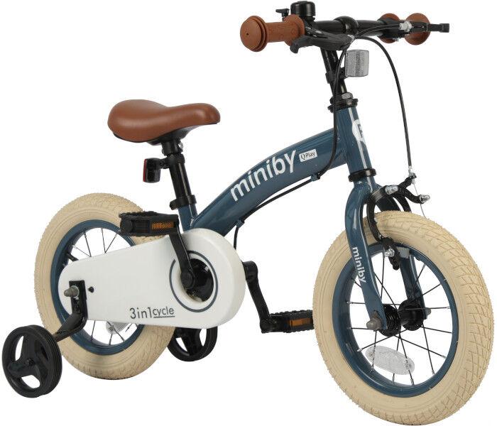 QPlay Bicikl za djecu Miniby 12 inc, Sivo-plavi