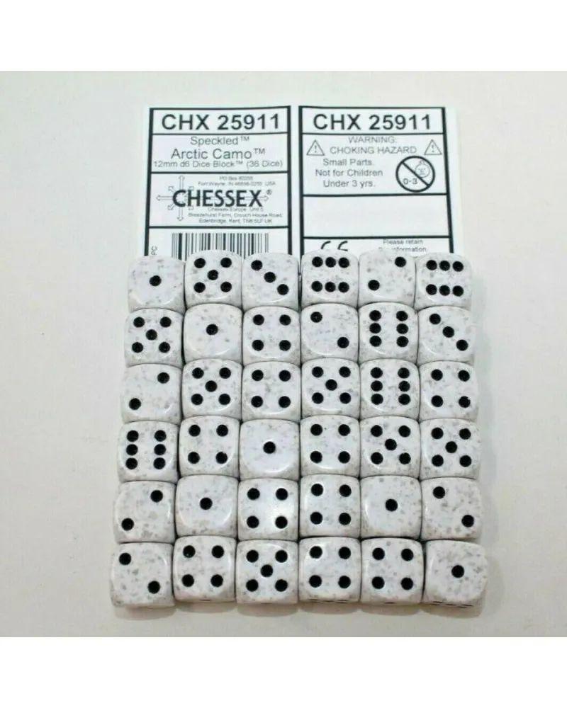 Kockice Chessex - Speckled - Arctic Camo - Dice Block (36) 12mm