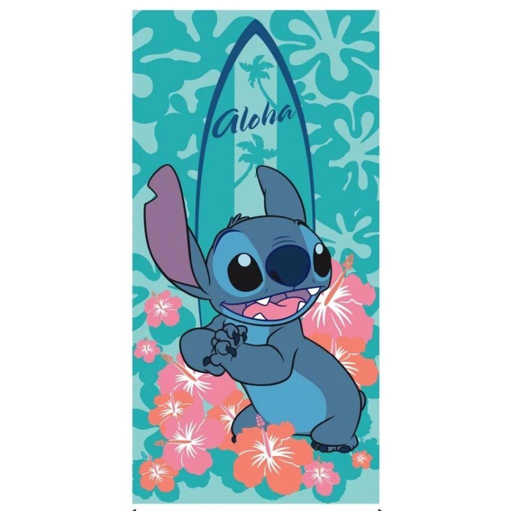 Peškir Aymax - Disney - Stitch Aloha Flowers  70x140cm