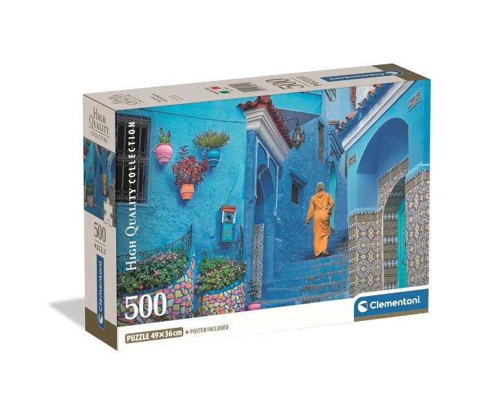 Clementoni Puzle HQC blue street of Chefchaouen, 500 dijelova