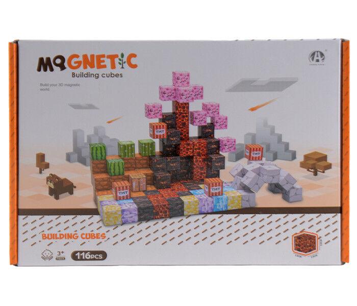 Igračka Magnetne kocke Kamenje, 2 cm, 116 komada