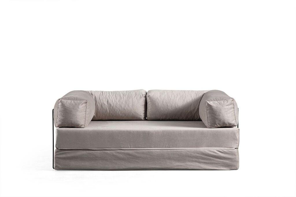 Atelier del Sofa Dvosjed Via Con, 200x100x 80 cm, Svijetlo siva