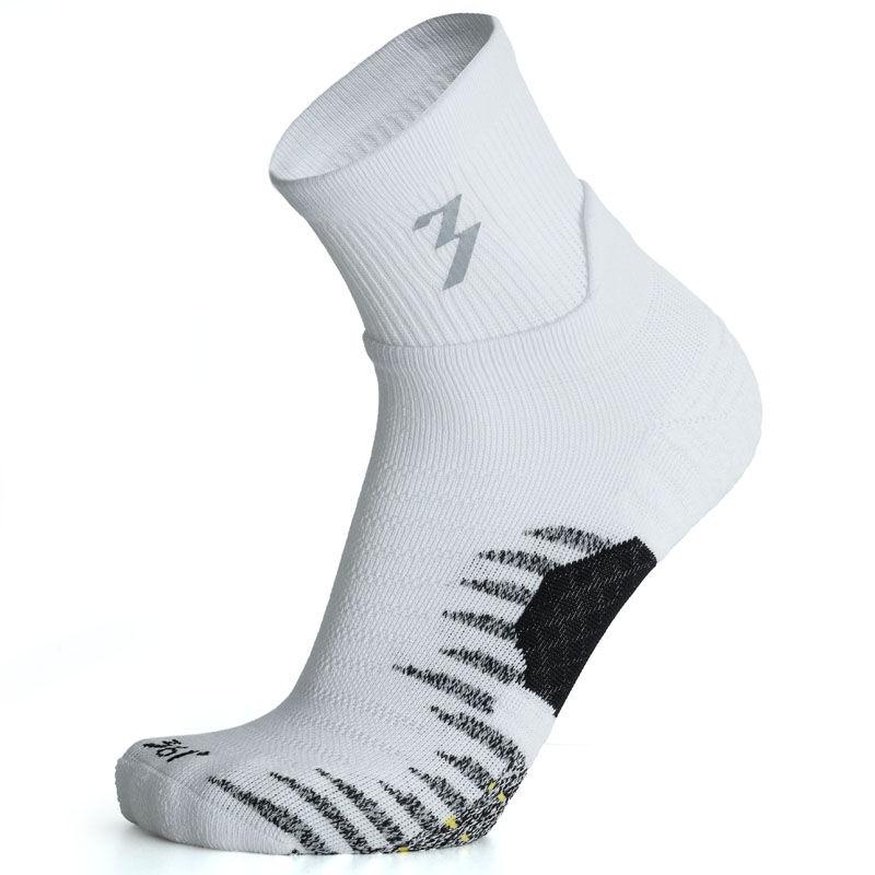 Bijele 361 Degrees Carape Pro Running Mid Socks Unisex