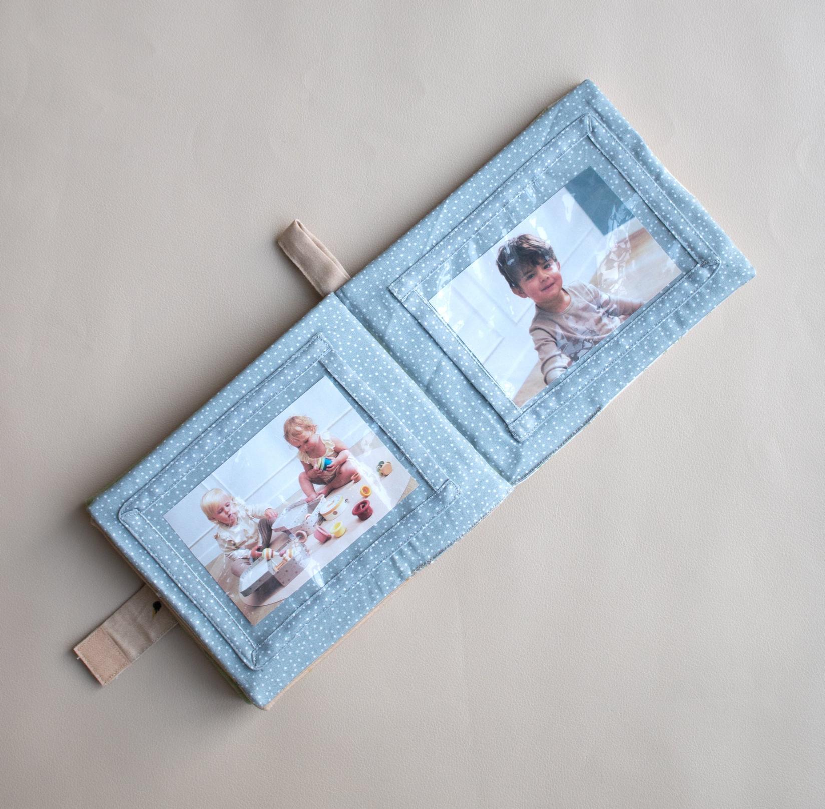 Filibabba Mekani platneni foto album za bebe, Plavi